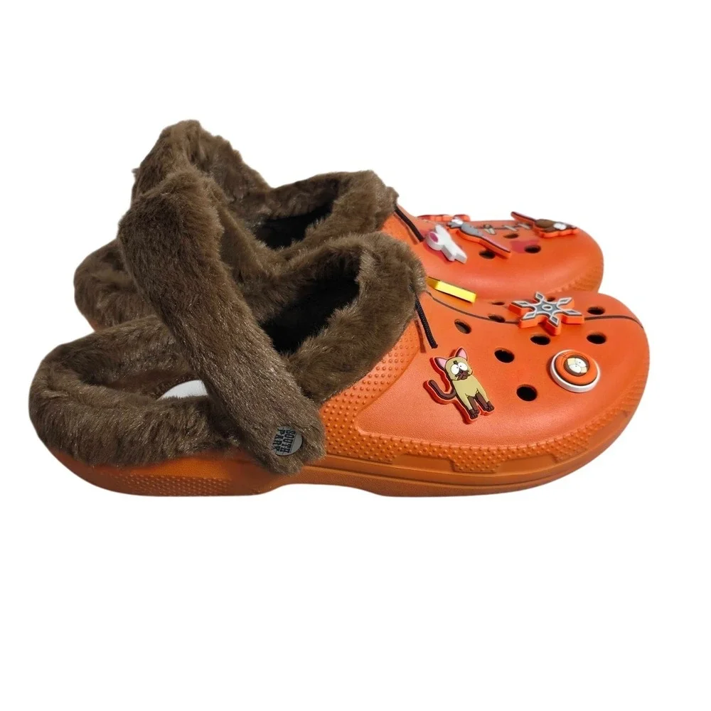 Crocs‎ South Park Kenny Classic Lined Clogs Men's Size 11 Orange 211499-90H NWT